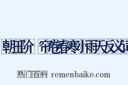 朝玉阶·帘卷春寒小雨天反义词是什么意思的图片